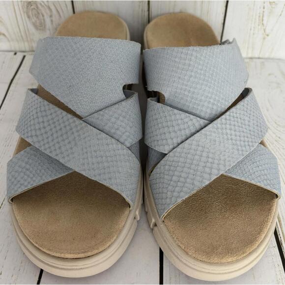 Vionic Uptown Sunset‎ Orthotic Supportive Slide Blue 6.5M - Picture 2 of 9